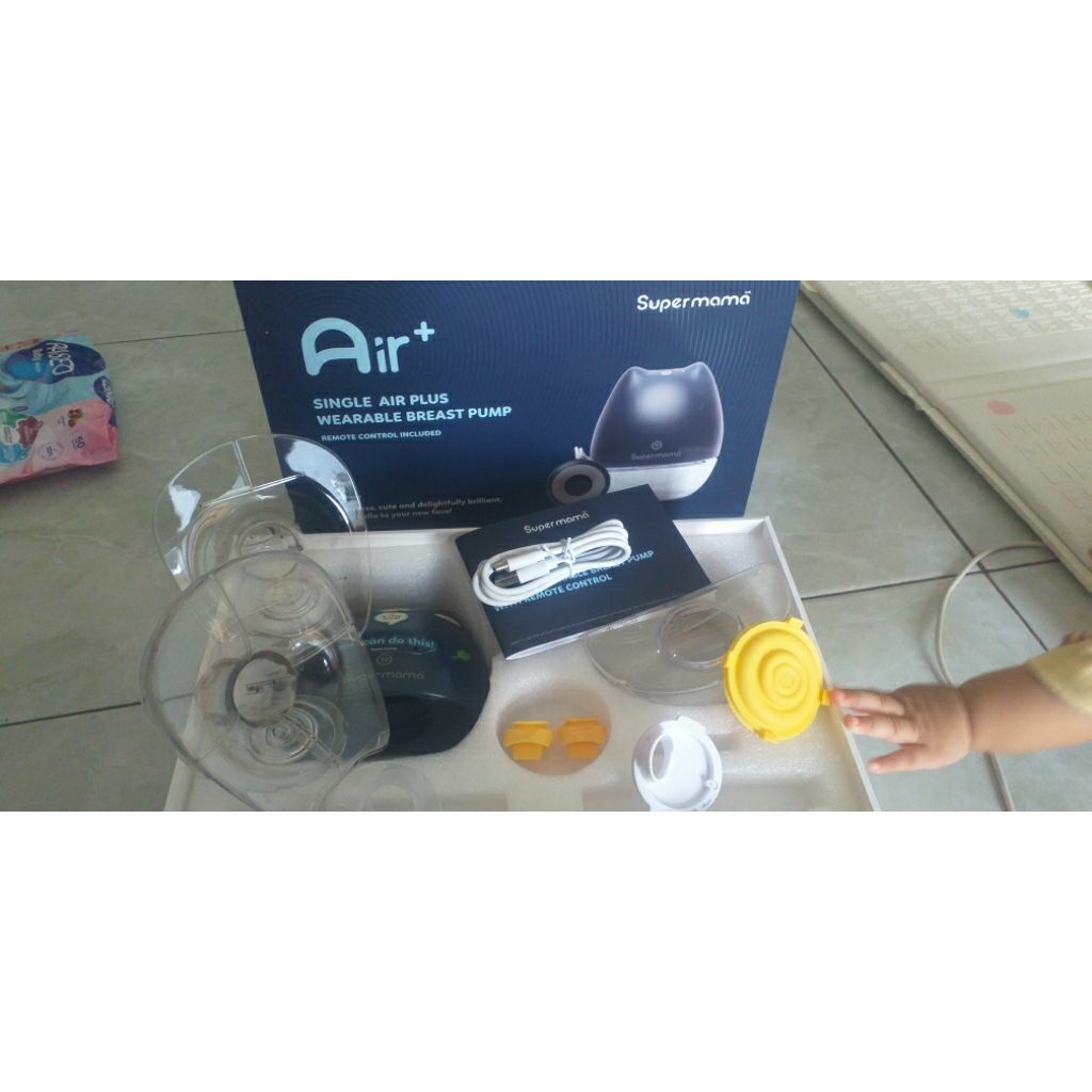 supermama airplus pompa asi portable preloved