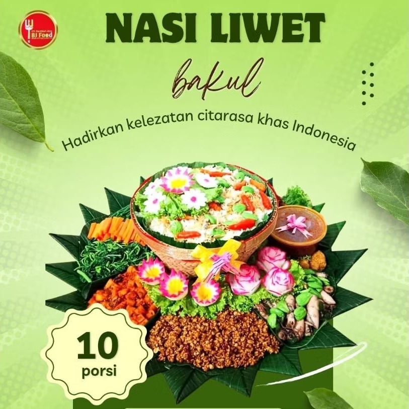 Nasi Liwet Bakul / Nasi Liwet enak khas Sunda /jual nasi liwet bakul 10 porsi