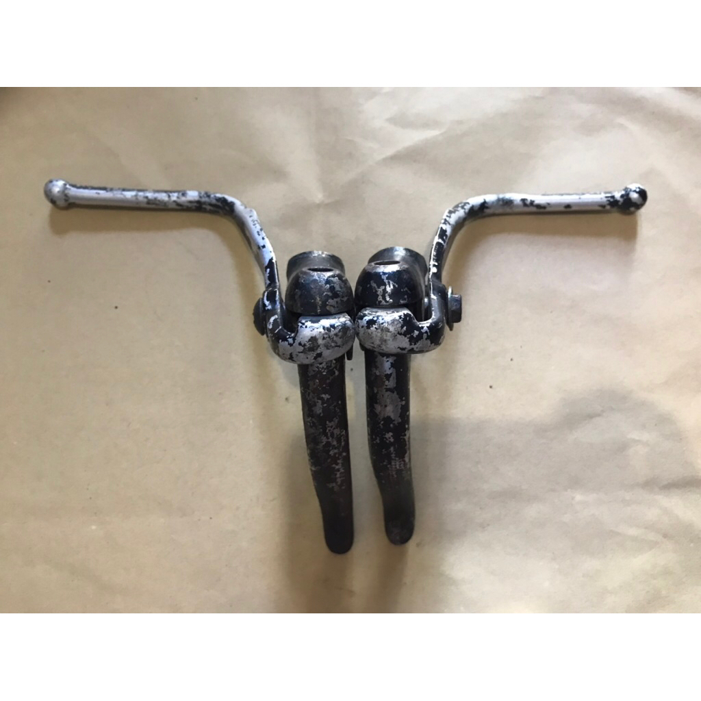 Vintage Double Brake Lever Rem Balap jadul