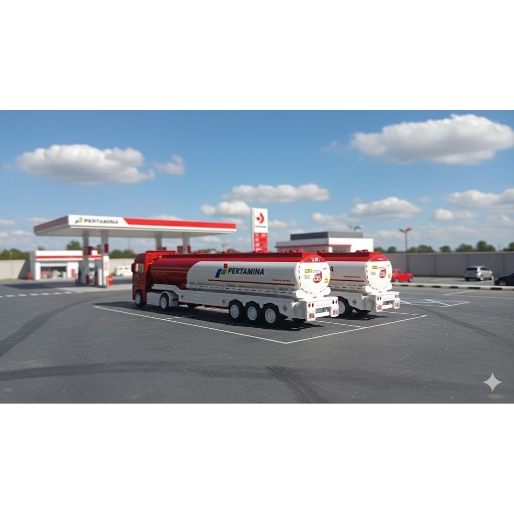diecast miniatur  truk Pertamina 1/87 1/64