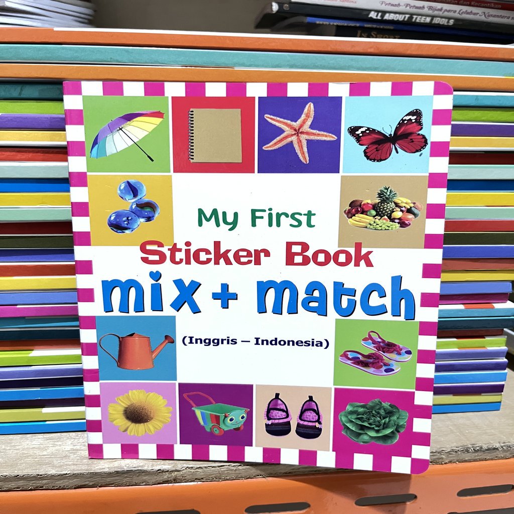 BUKU MY FIRST STIKER BOOK MIX + MATCH