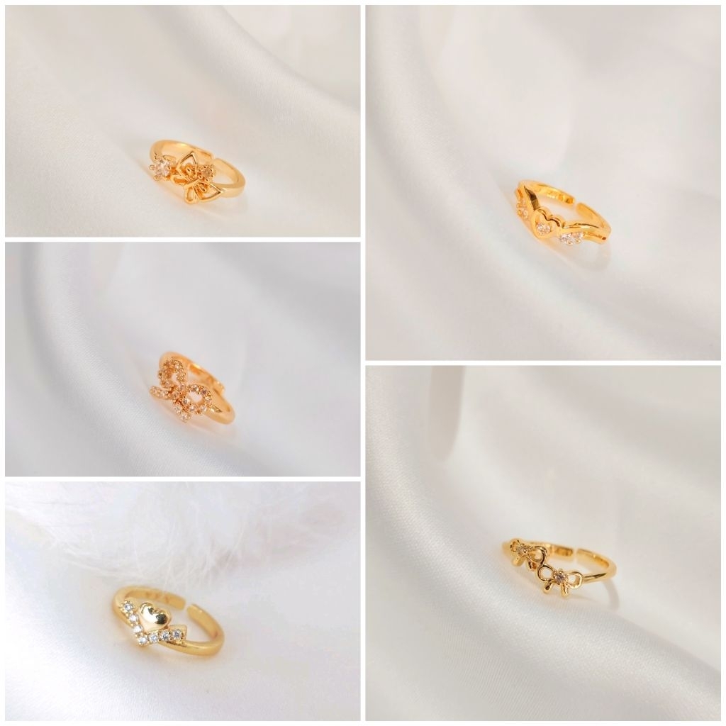 Cincin Xuping Anak Cincin Xuping Permata Anak Warna Emas