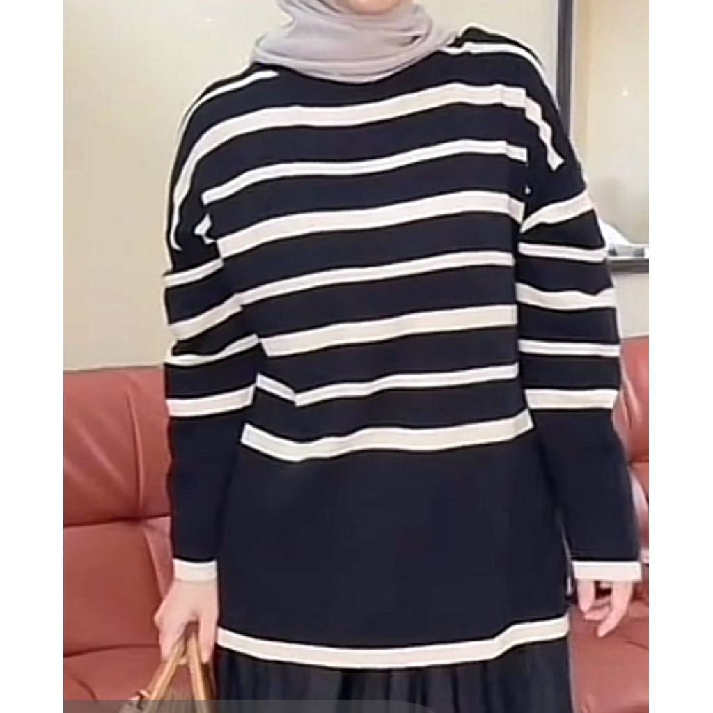 sweater knit stripe by nueta