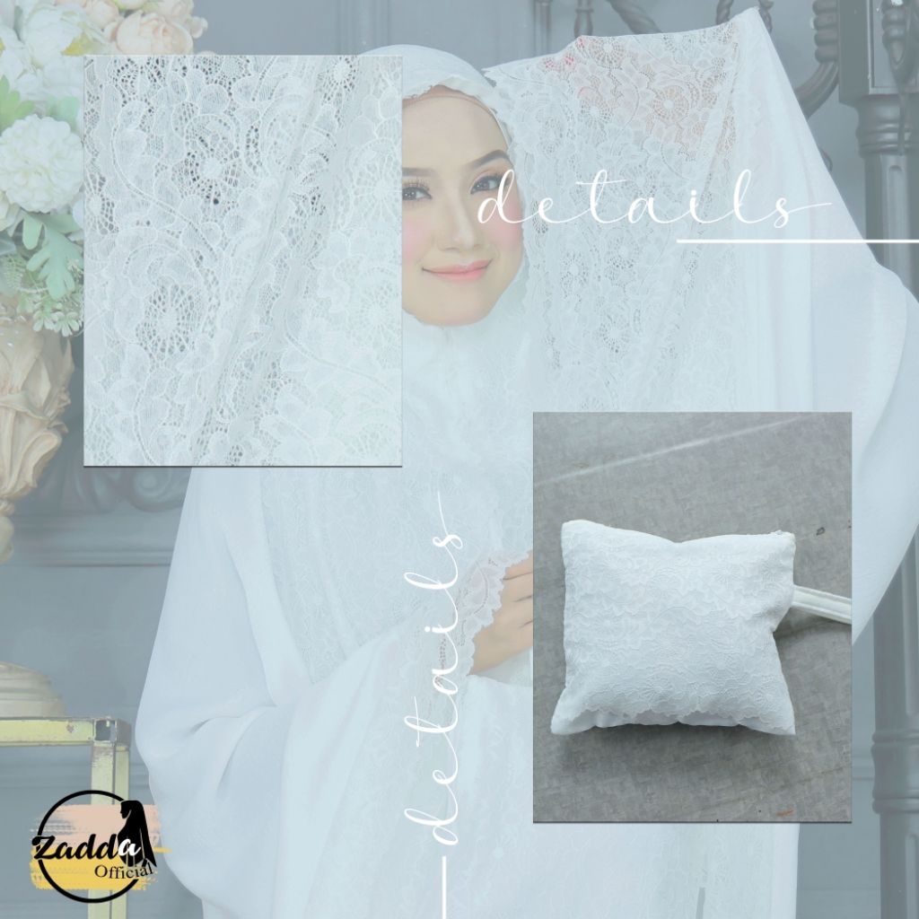 Mukena Renda Brukat Mewah Free Box Packing Premium