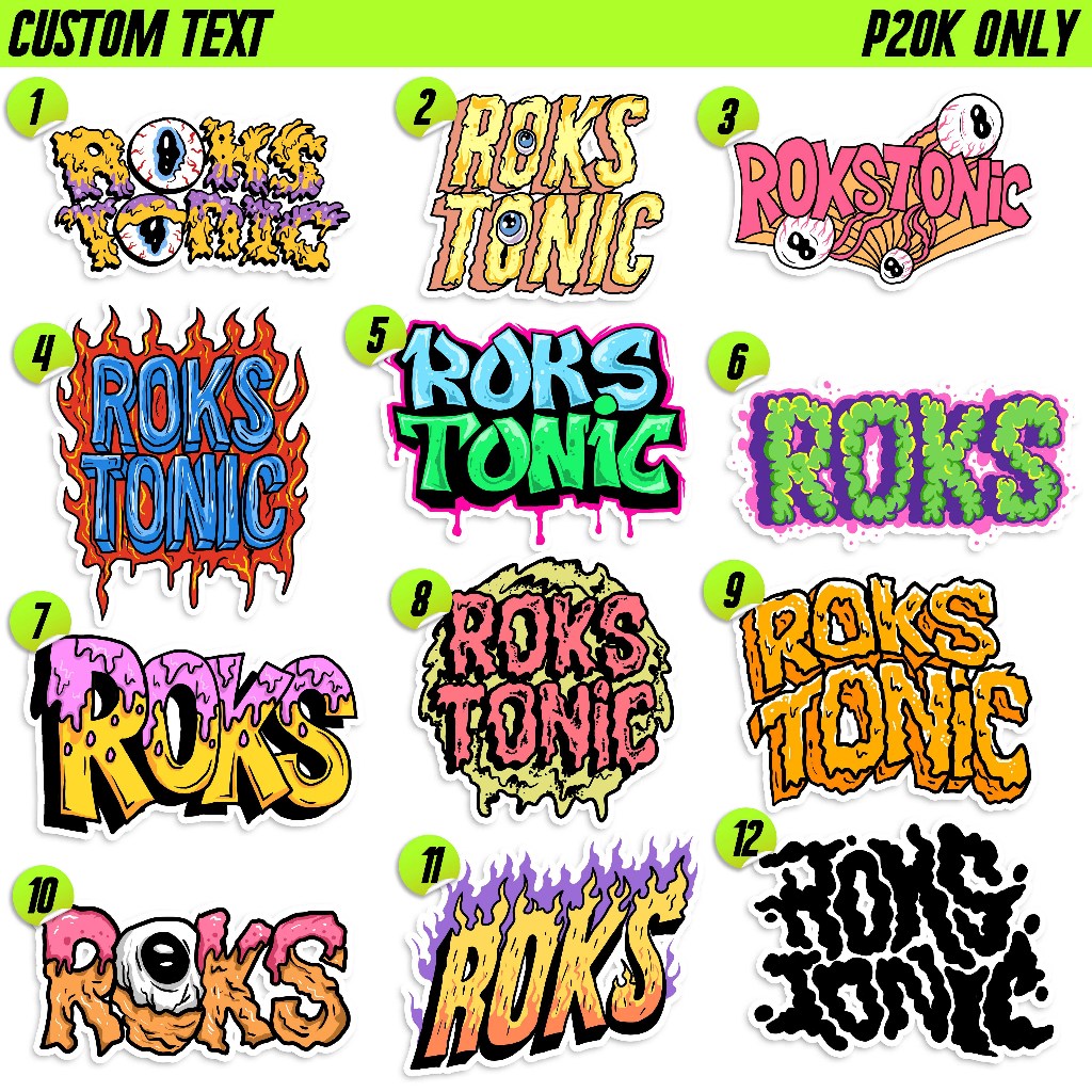 Custom Font custom teks custom desain