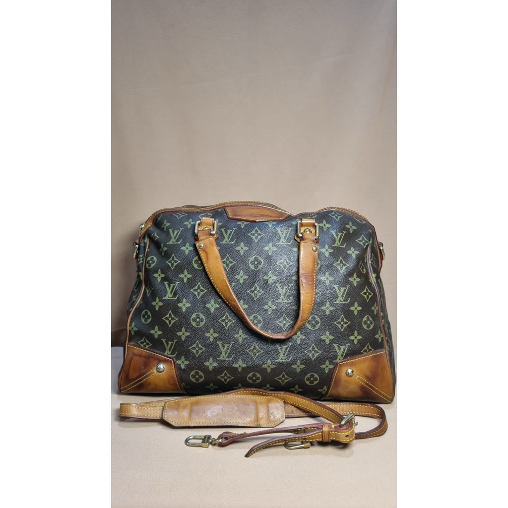 Tas Preloved Second Branded Duffle Bag Wanita Coklat