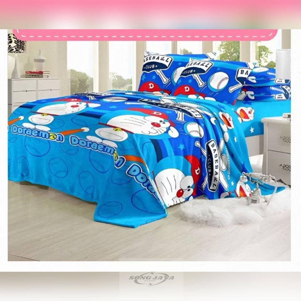 SELIMUT BULU HALUS SELIMUT DORAEMON SELIMUT ANAK DEWASA KEMASAN TAS