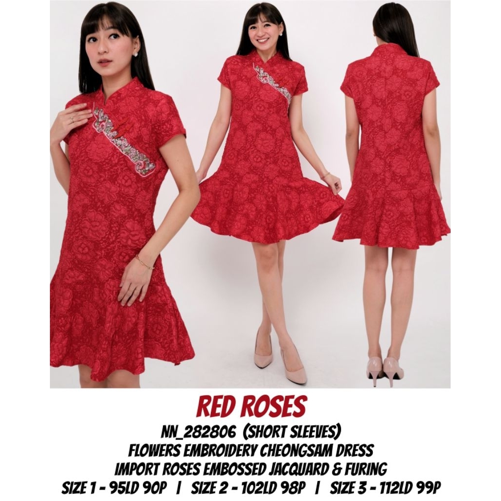DRESS/CHEONGSAM/PREMIUM/JACQUARD/IMPORT/XINCIA
