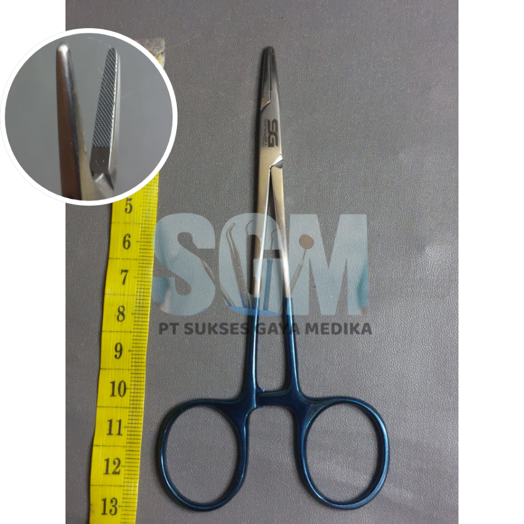 NEEDLE HOLDER TC 12CM SERRATED