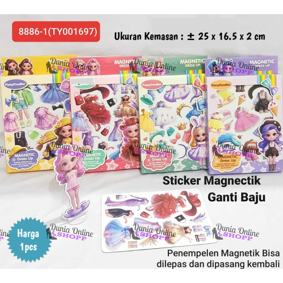 ( 1pcs )Mainan Magnetic Doll Kimmi And Friends / Mainan Boneka Magnetic