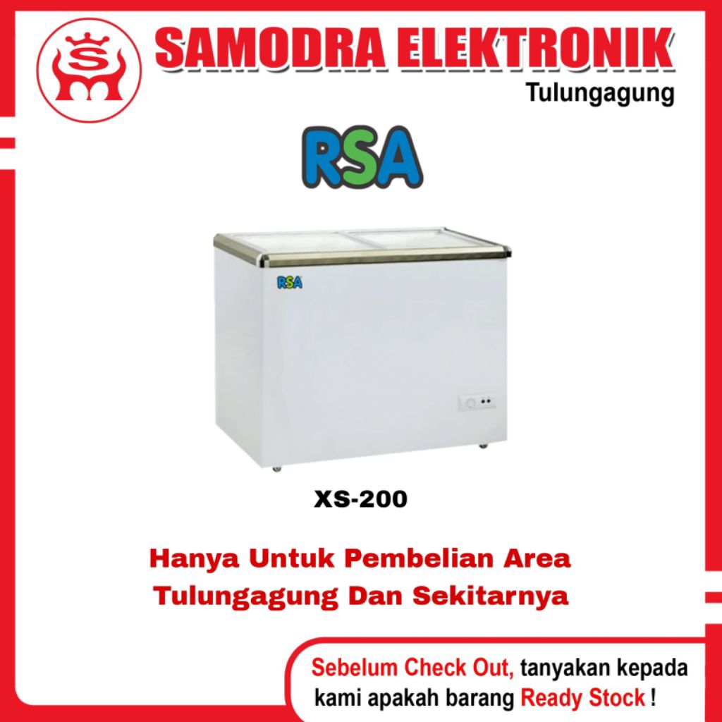 Chest Freezer RSA XS-200 | Chest Freezer Sliding 171 Liter Rsa