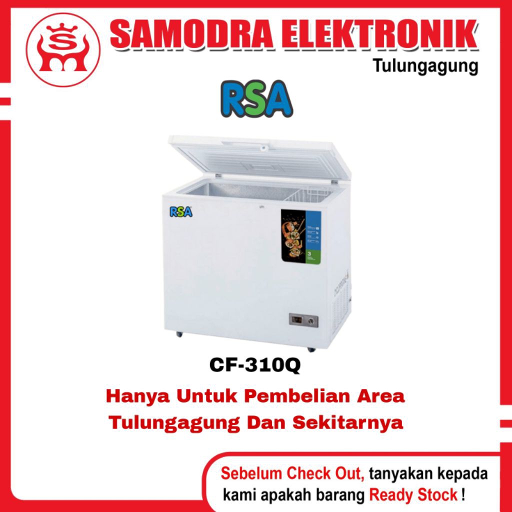 Chest Freezer Box RSA CF-310Q | Chest Freezer 310 Liter Rsa