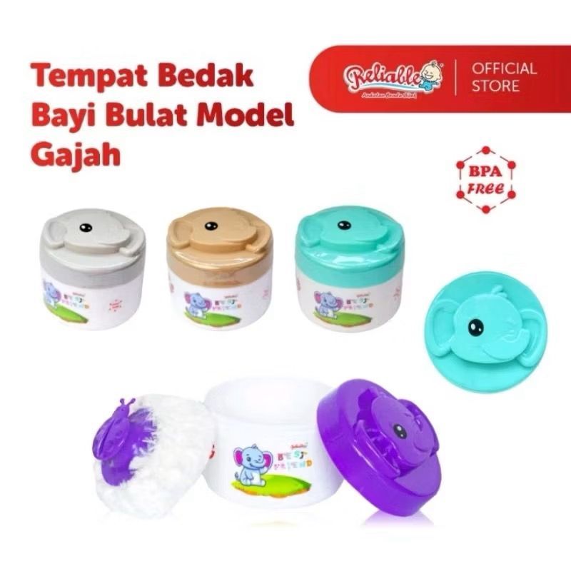 Reliable-tempat bedak bayi | tempat bedak tabur/tempat bedak/penyimpan bedak bayi