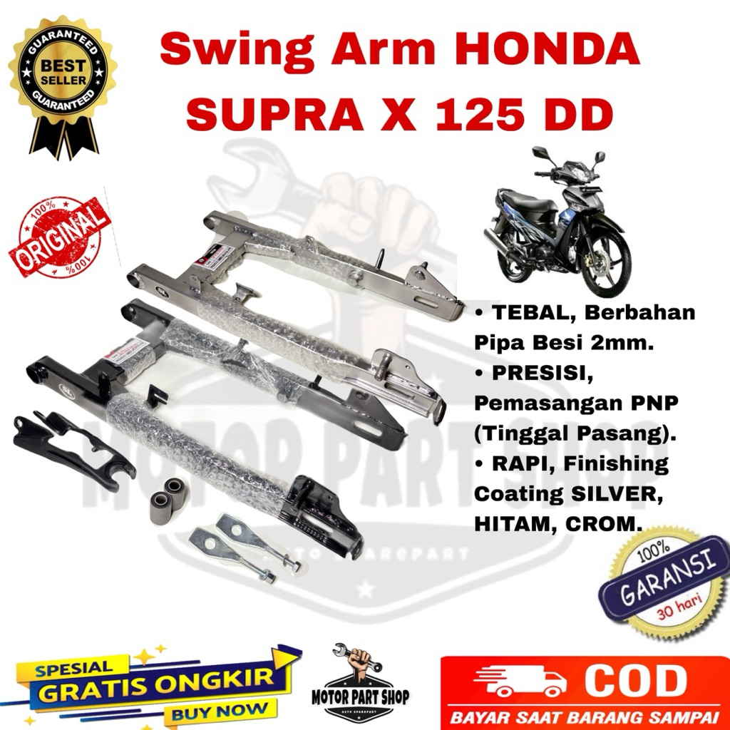 Swing Arm Honda Supra x 125 DD / Cakram Model Ori Fullset Tebal Murah