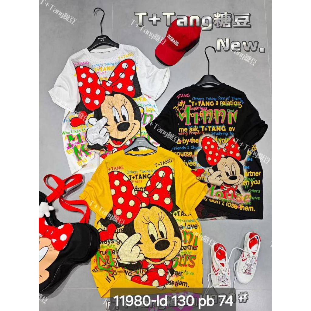 SALE KAOS TTANG OVERSIZE IMPORT MINNIE MOUSE DISNEY / KAOS PREMIUM / KAOS WANITA