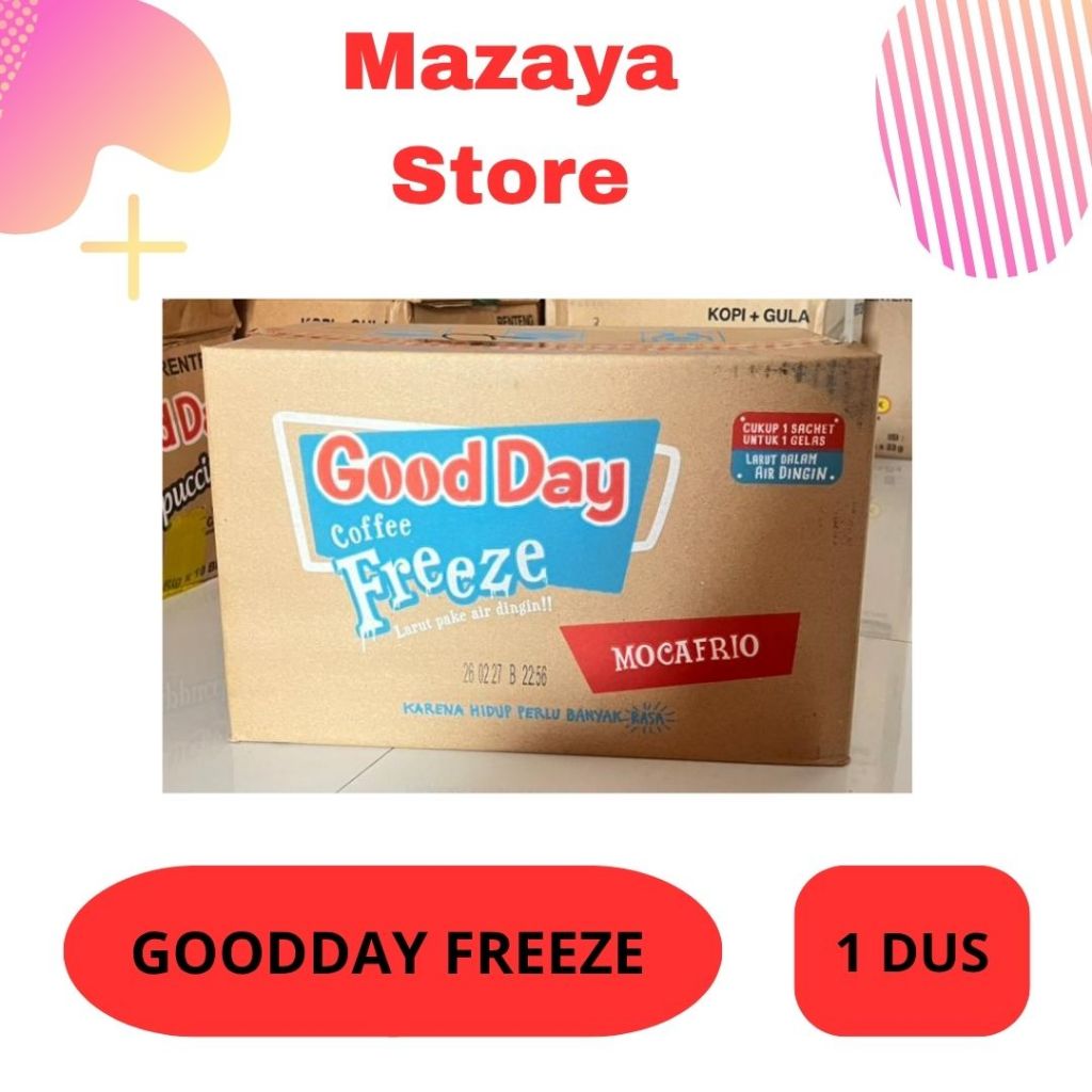*MAZAYA STORE* GOOD DAY MOCAFRIO FREEZE 1 DUS || GOOD DAY FREEZE || KOPI INSTAN