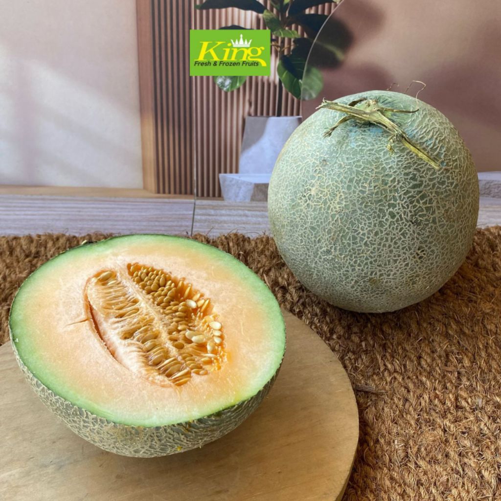 Buah Rock melon, melon rock segar, buah Rock melon