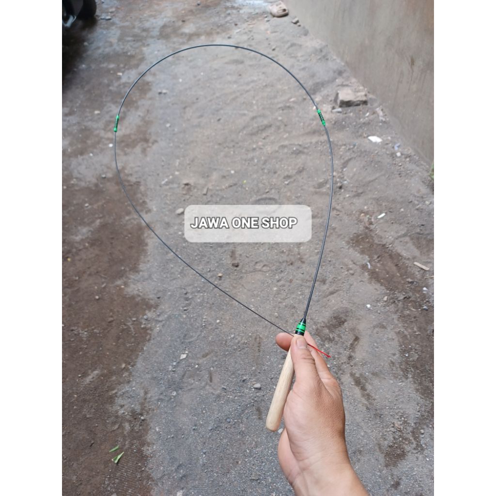 pancing wader sambung 2, Fiber hitam Jenong  120cm