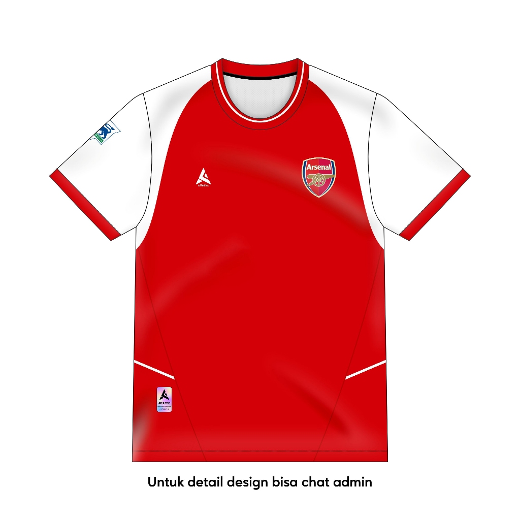 ATHLETIC SPORTWEAR - Jersey Vintage Bola Fantasy Arsenal Home 2002-03 Fullprinting Casual - Atasan