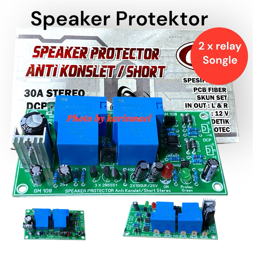 Speaker Protektor Stereo Gm double relay