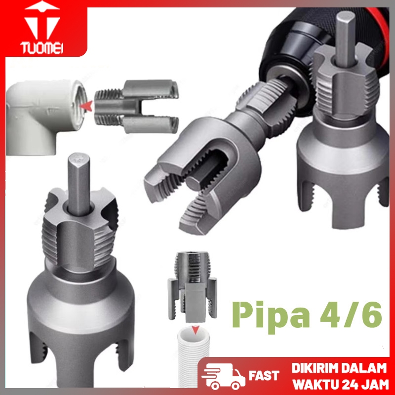 Alat Senai Pipa 4/6 /Alat Pembuat Cetakan Ulir Pipa Pvc/Alat Pembuka Drat Pipa Pvc