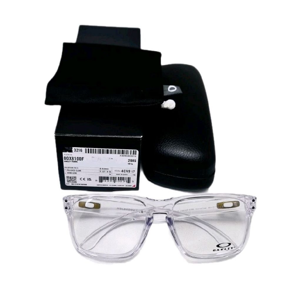 Frame Kacamata Oakley Holbrook A Original OX8100F 0356 Polished Clear