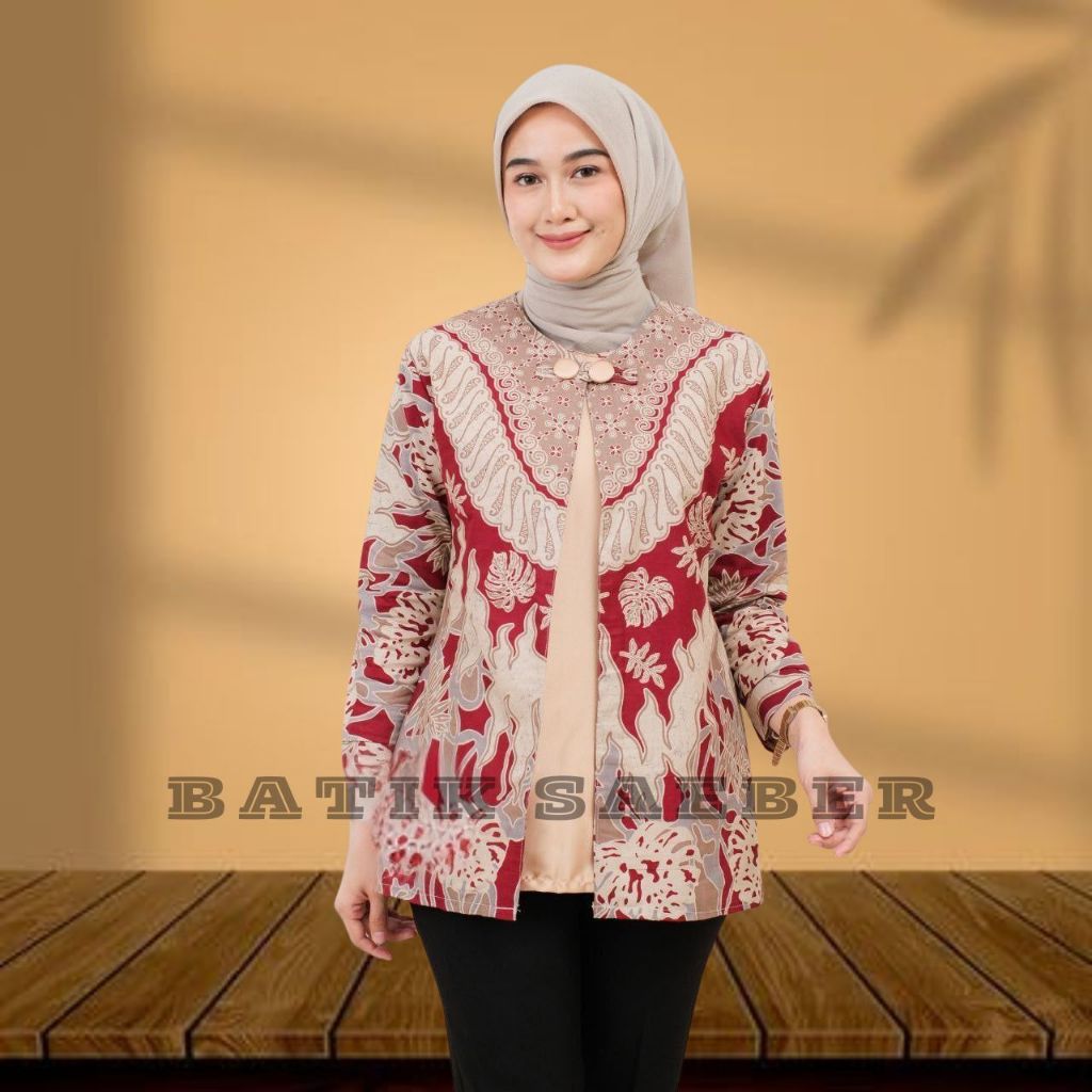 batik modern wanita baju batik perempuan batik katun stretch wanita