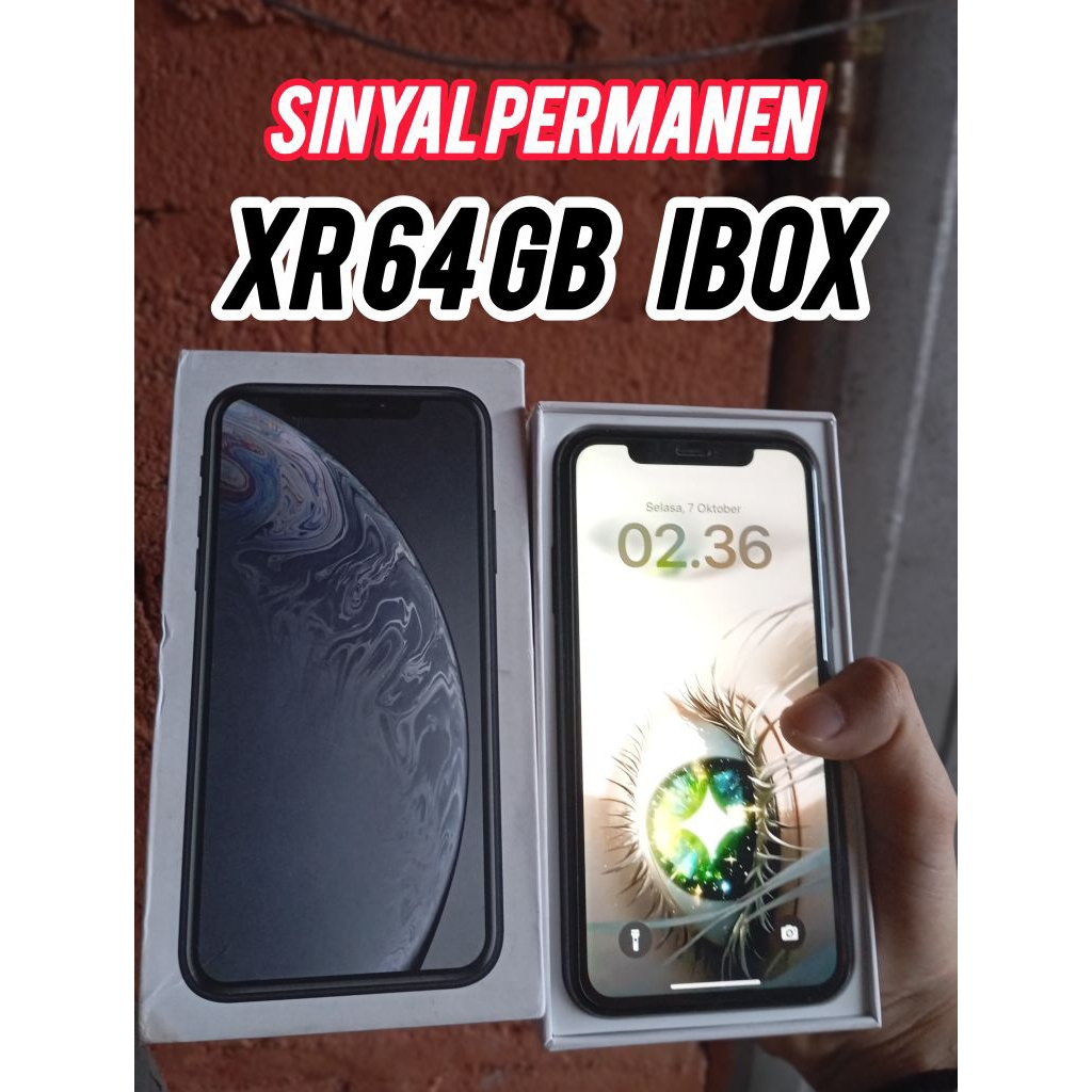 iPhone Xr 64GB iBOX ICLOUD AMAN LIKE NEW 100%