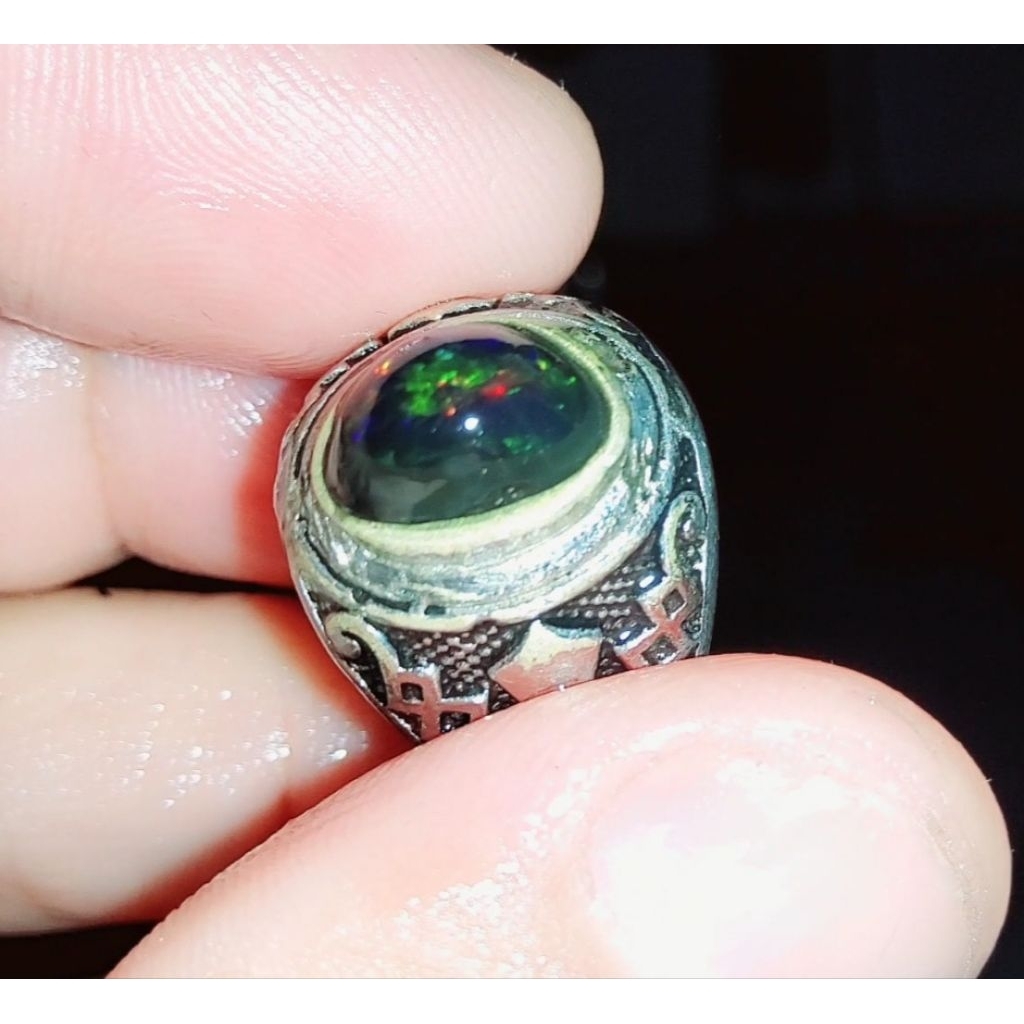 black opal solid natural asli Banten