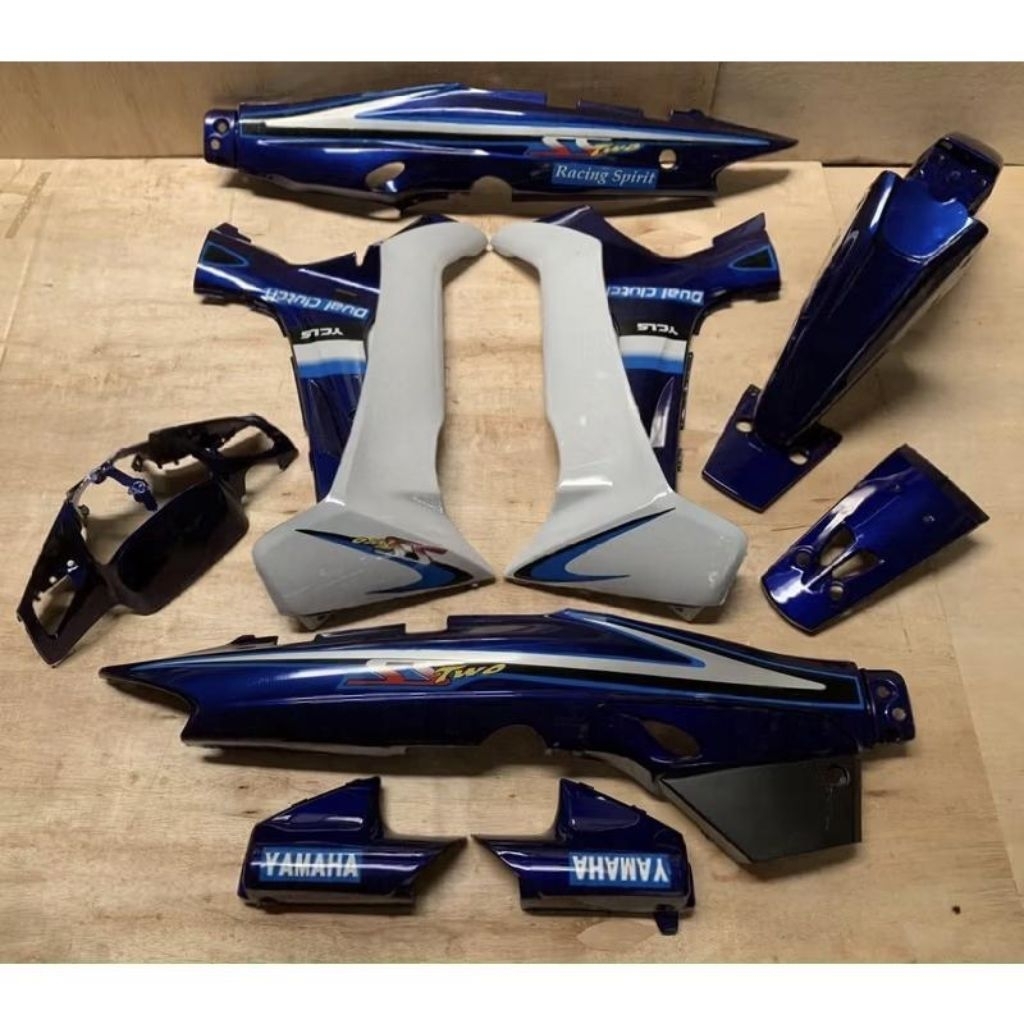 Body Fiz R SS Two Blue Biru SS Dek Body Yamaha Fiz R Motif SS TWO Lengkap Komplit