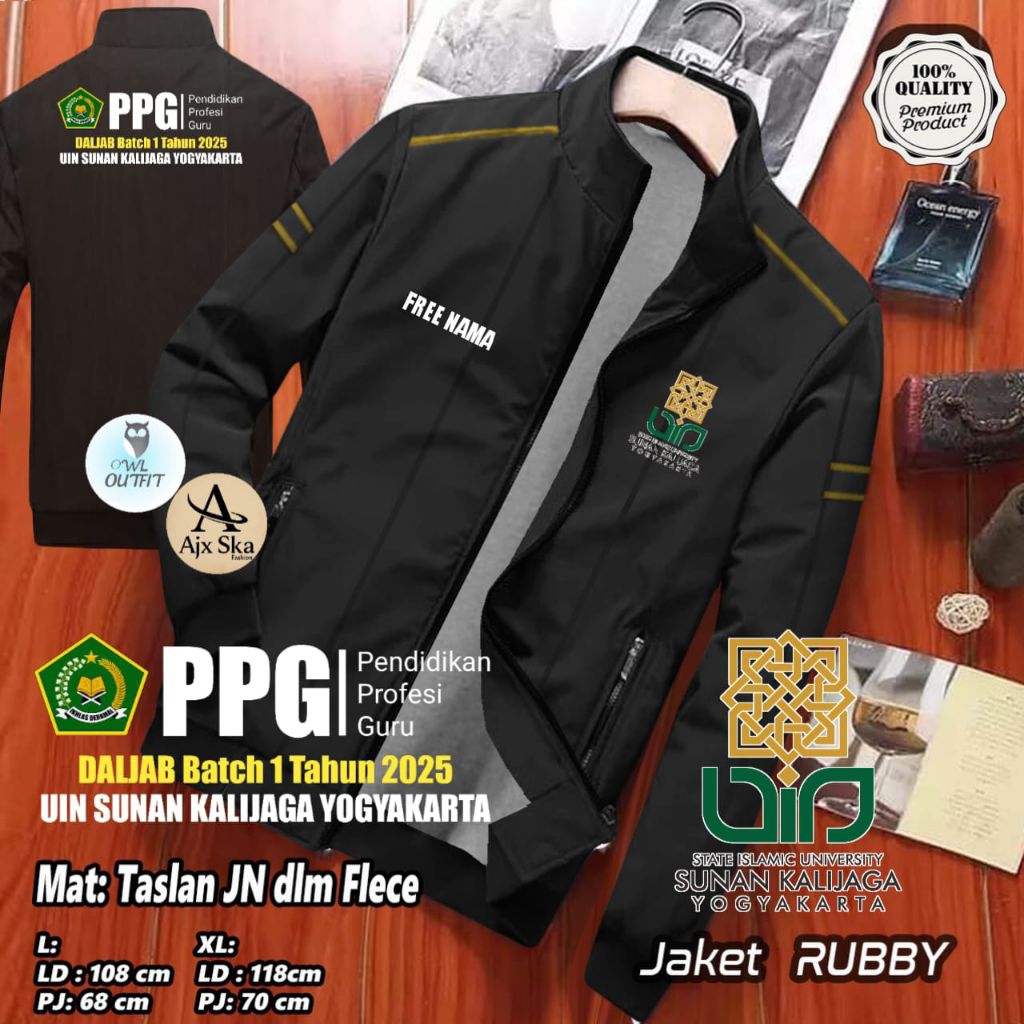 Jaket PPG KEMENAG UIN SUNAN KALIJAGA YOGYAKARTA batch 1 2 Tahun 2025 2026 || JAKET PPG UIN SUNAN KAL