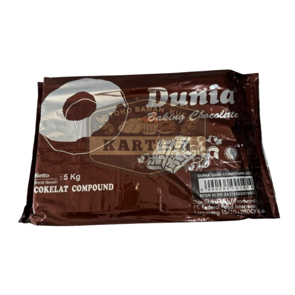 Dunia Dark Chocolate Compound Coklat Batang 5kg