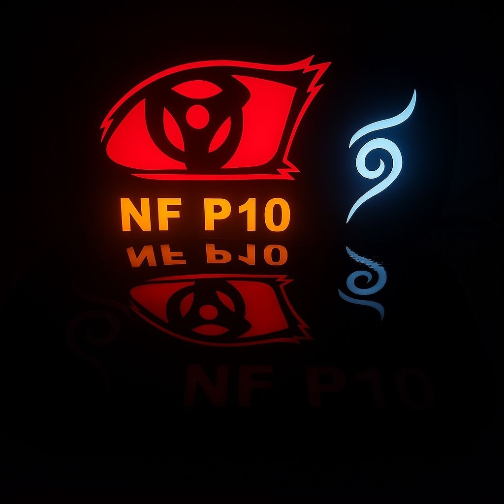 Stop Lamp LED Custom Nama Logo NF P10 Variasi Mobil Pickup TSs20
