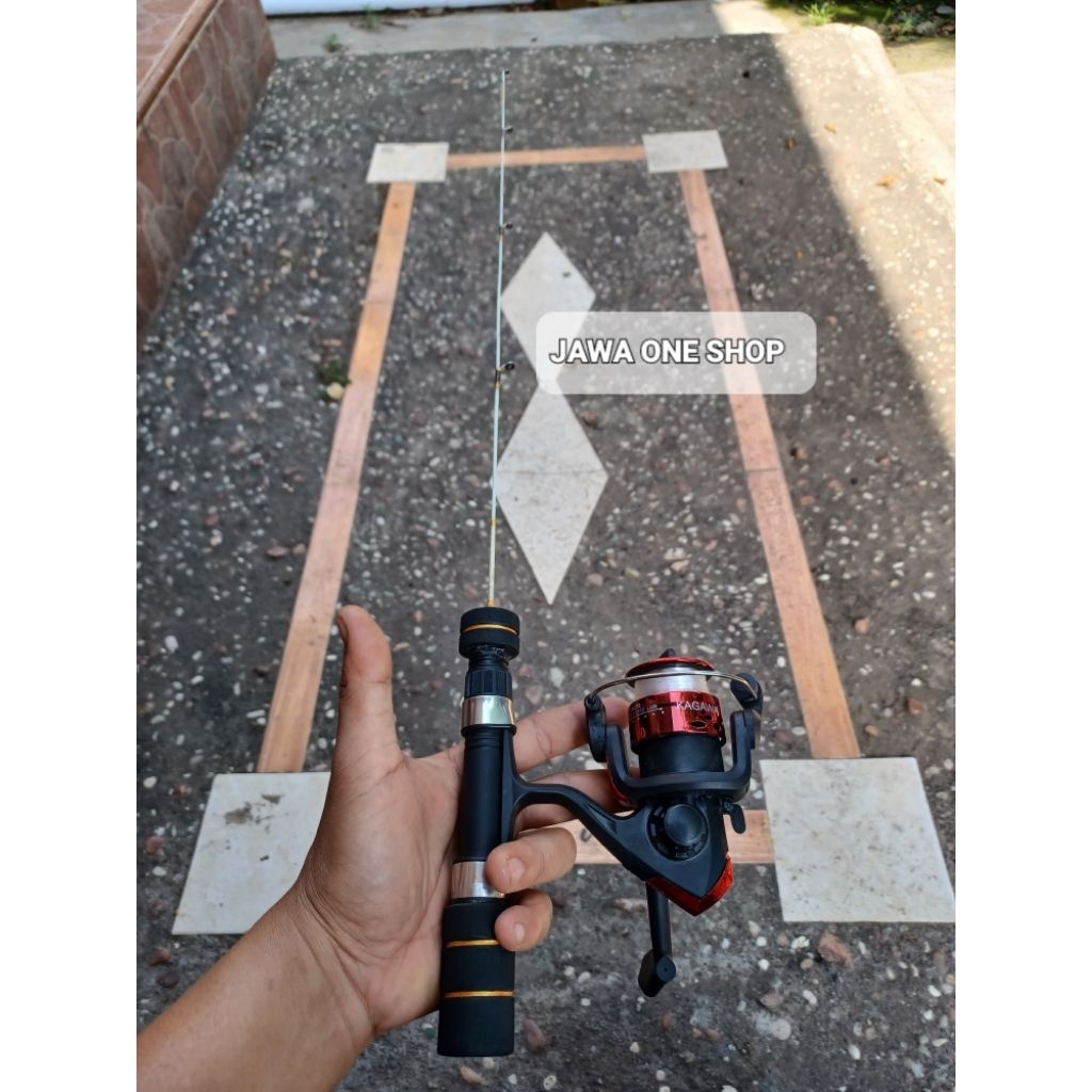 joran kerekan mini, / joran udang / joran casting mini panjang 60cm.