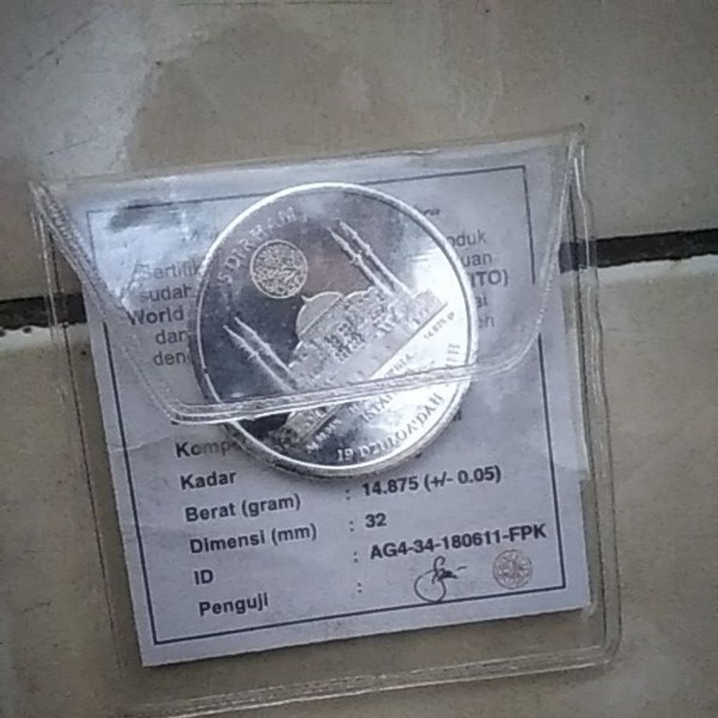 Dirham 5 Dirham Khamsa dirham wakala sertifikat