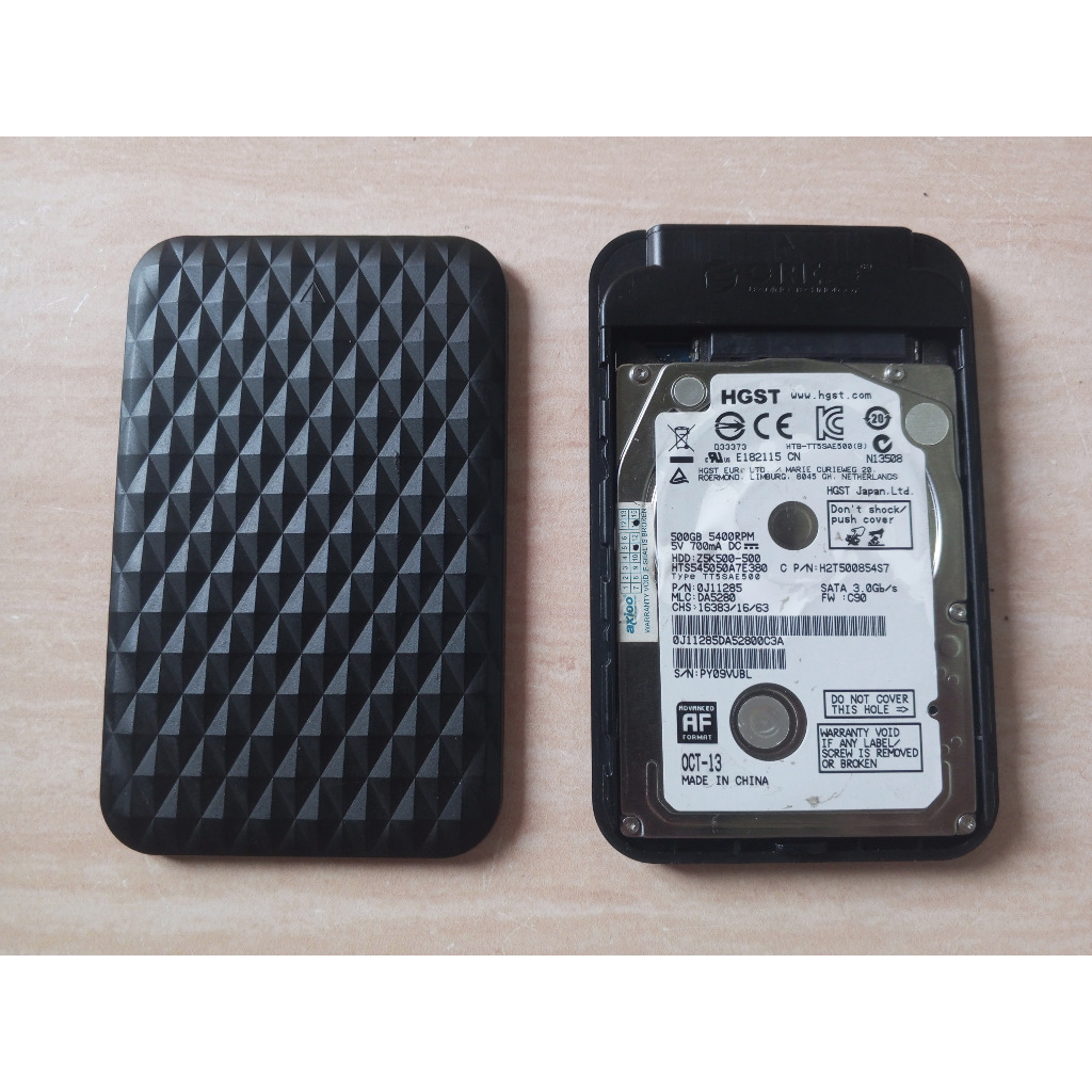 HDD External 500GB / Hardisk Internal 2.5 500 GB + Enclosure Orico