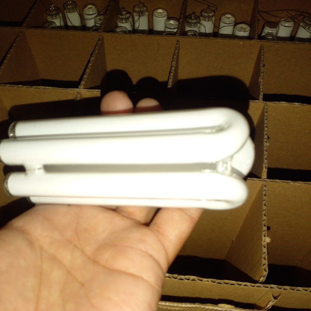 kaca lampu 3u triband 18w-25w gratis packing kayu + bubble wrap