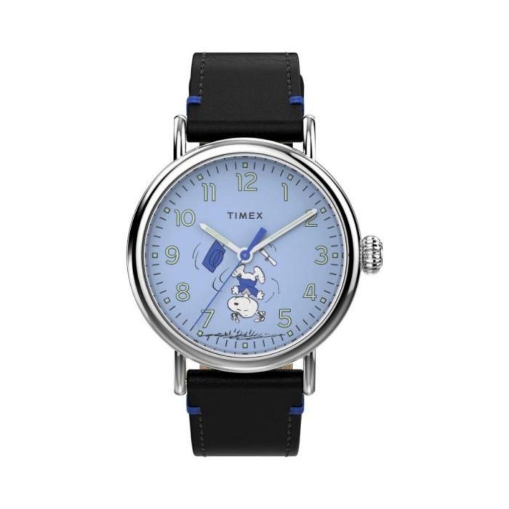 TIMEX TW2V60300 Peanuts Snoopy Graduation JamTangan Pria Analog Black