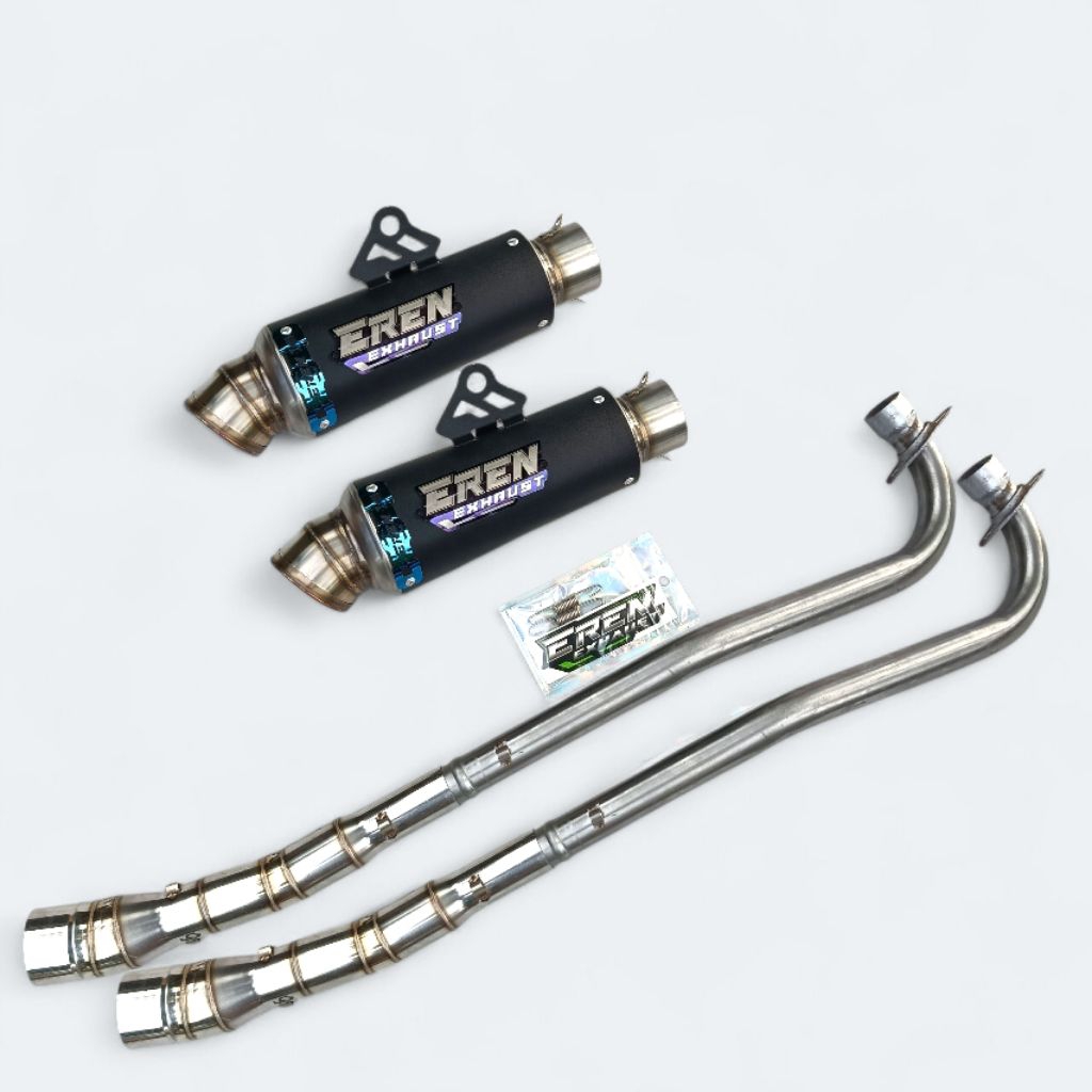 Knalpot Eren original Rc3 black pnp Jupiter z Vega R Zr Supra x125  Karisma Blade Shogun Smash dll