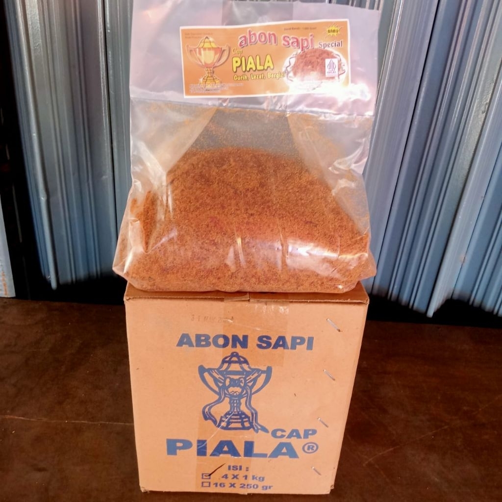 Abon sapi murah, halal 100% daging sapi , Abon Sapi Piala, Abon Sapi Echo, Abon Sapi Cenderawasih, A