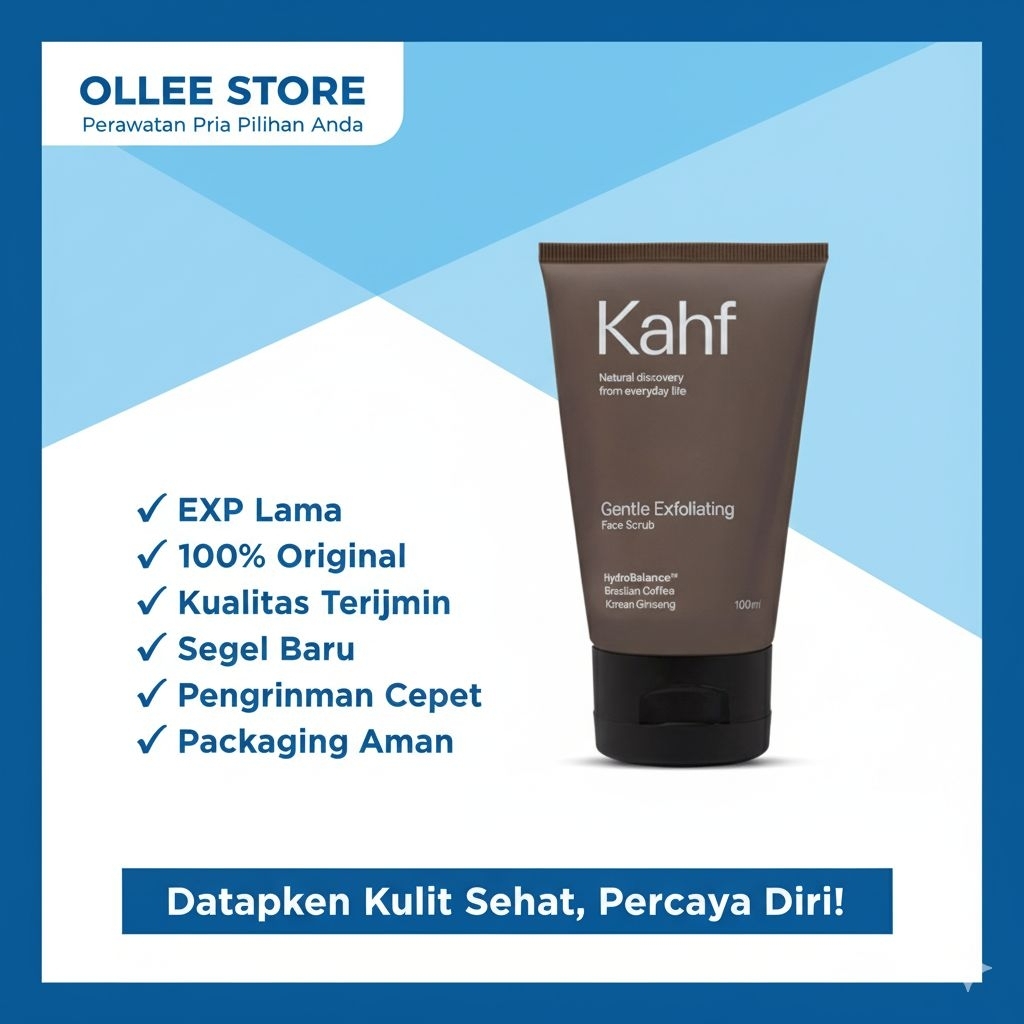 KAHF COKLAT FACE WASH BRIGHTENING AND DARK SPORT SCRUB 100ML