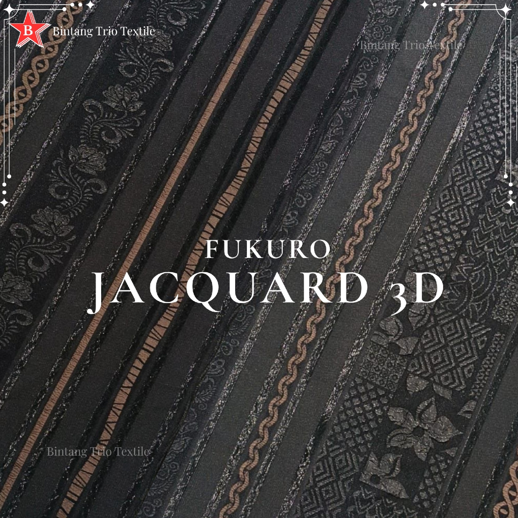 Kain Fukuro Jacquard 3D {Harga Per 0,5 Meter}