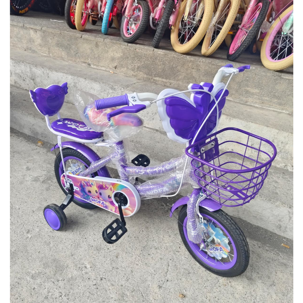 Sepeda Anak Mini 12/16/18 Inch Wofa Tameng Musik dan Lampu