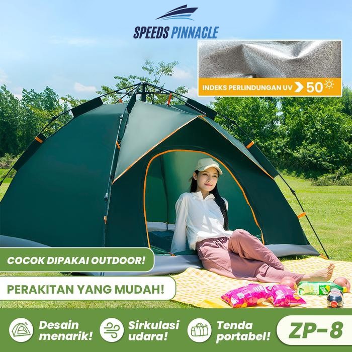 Speeds Pinnacle - Tenda Camping Kapasitas 1 - 3 Orang Tenda Otomatis Outdoor & Indoor Tenda Gunung