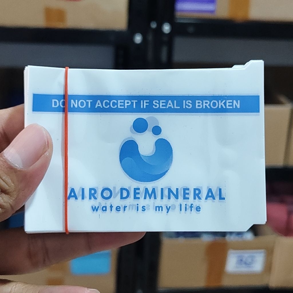 Segel Galon Custom AIRO DEMINERAL 200 Pcs / Ikat