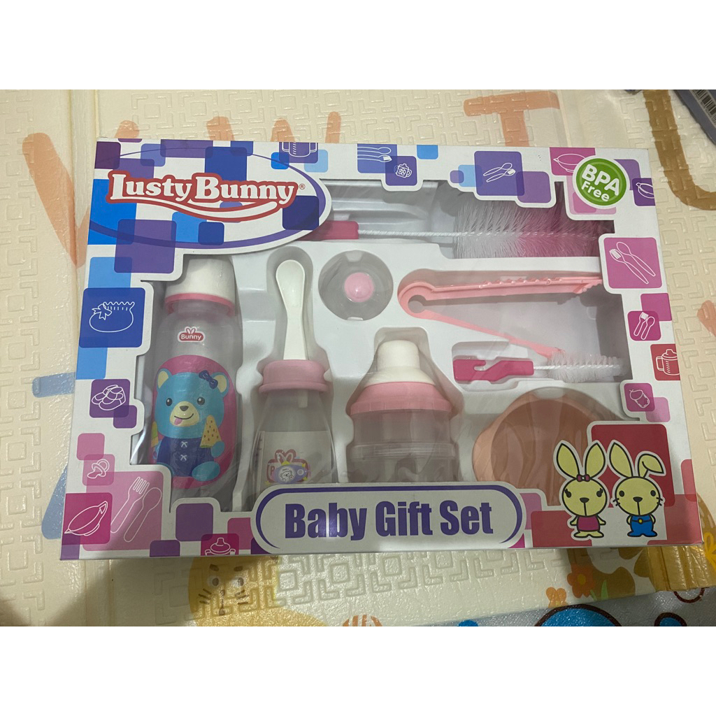 Lusty Bunny Feeding Set / Baby Gift Set / Tempat Makan Bayi