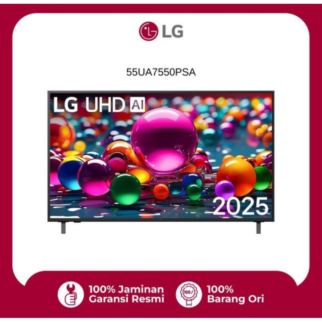 TV LED LG 55INCH UHD AI 4K SMART TV 55UA7750PSA TV LG 55INCH MAGIC REMOTE