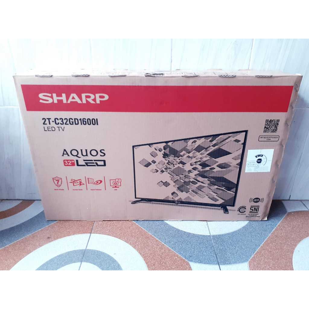 TV LED SHARP 32 IN DIGITAL TV NEW 100% SEGEL GARANSI RESMI