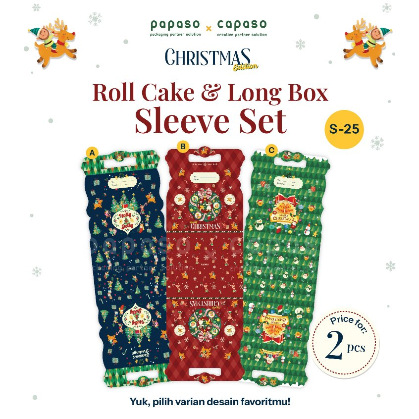 Christmas Sleeve Box /Belt Natal/ Label Packaging Natal/Packaging