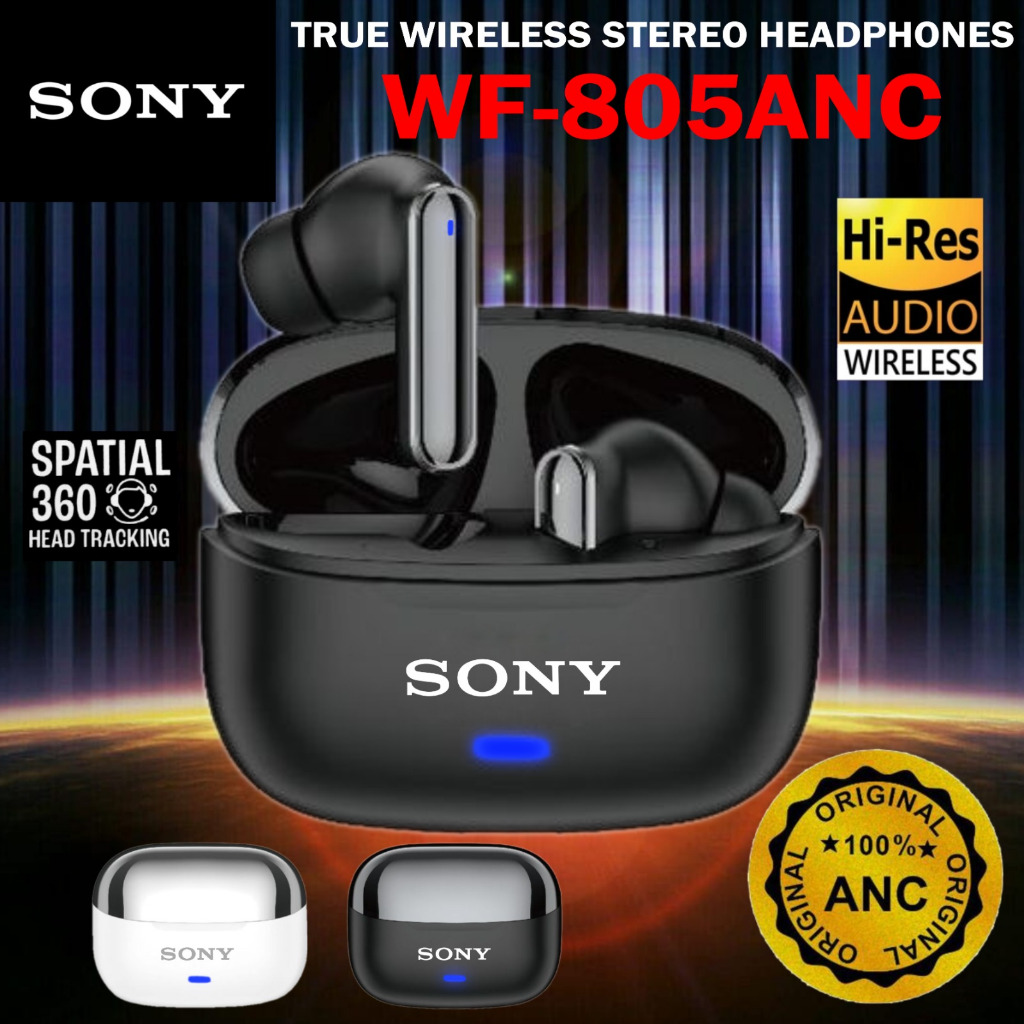 TWS Bluetooth Earphone In Ear True Wireless Stereo Headphones Hi-Res Audio Wireless WF-805ANC